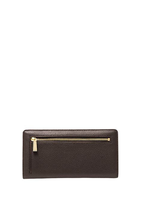 Portafoglio Bryant grande in pelle martellata con chiusura a scatto CIOCCOLATO Michael Kors | 32S5GYTP1L251